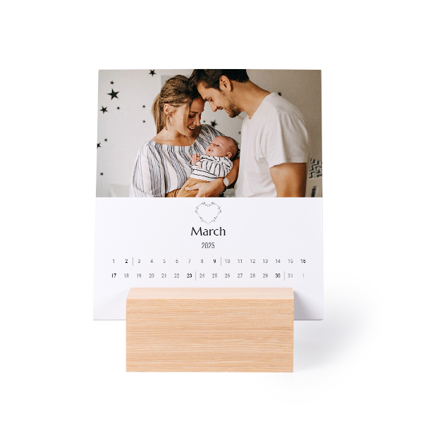 Fotokalender træ Stående Fotokalender træ Stående