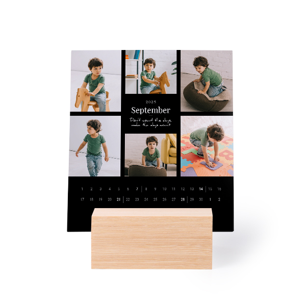 Calendrier photo sur support en bois Portrait
