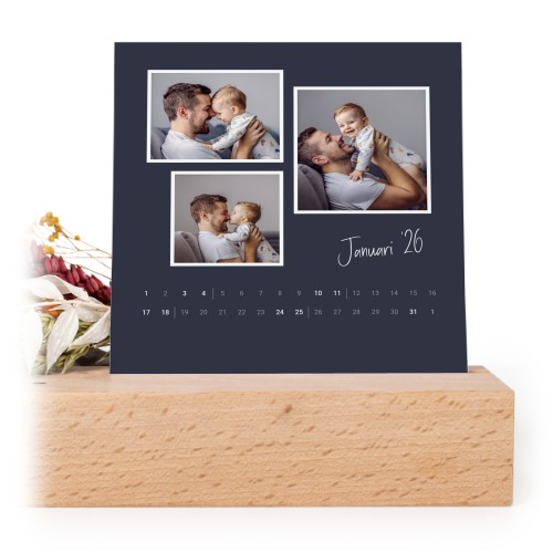 Kalender met droogbloemen Staand