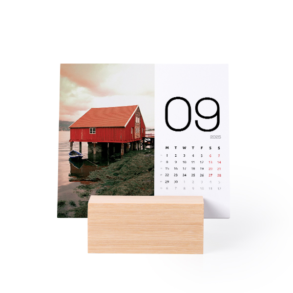 Kalender in designhouder Liggend Kalender in designhouder Liggend