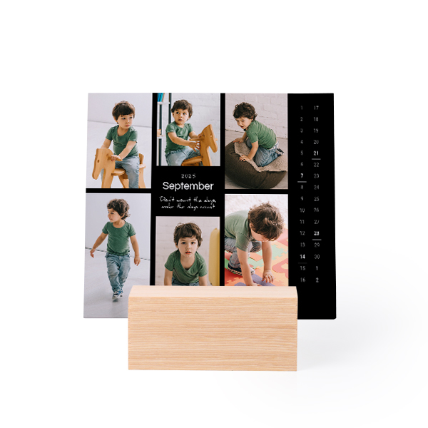 Calendrier photo sur support en bois Paysage