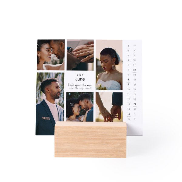 Calendrier photo sur support en bois Paysage Calendrier photo sur support en bois Paysage
