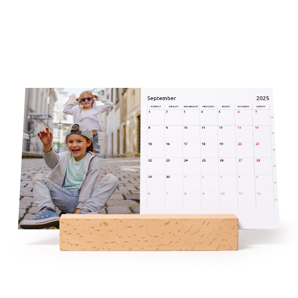 Calendrier photo sur support en bois Panoramique Calendrier photo sur support en bois Panoramique