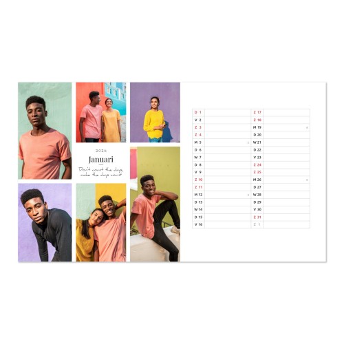 Herbestelling kalender Panorama