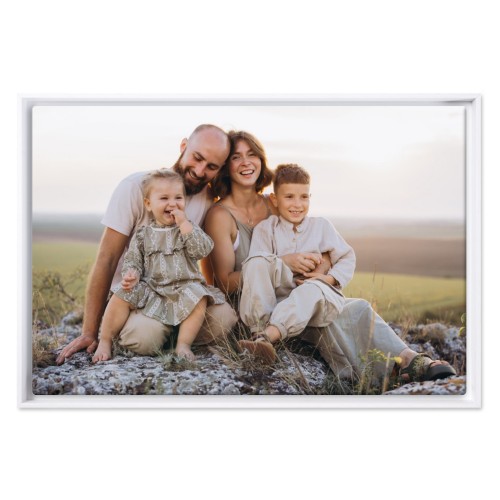 Framed Canvas 50 x 75 cm White