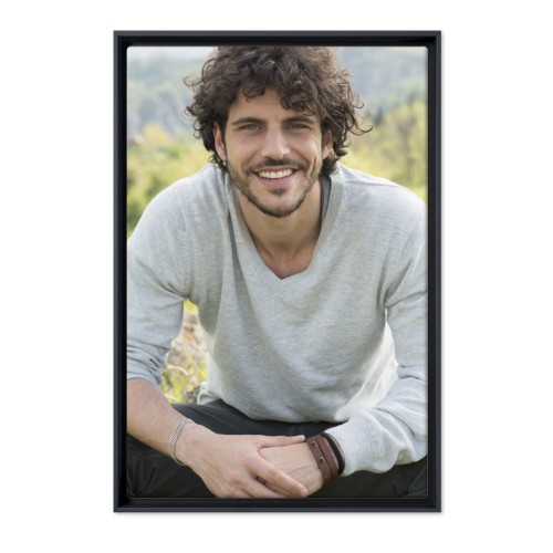 Ingekaderd Fotocanvas 60 x 90 cm Zwart Ingekaderd Fotocanvas 60 x 90 cm Zwart