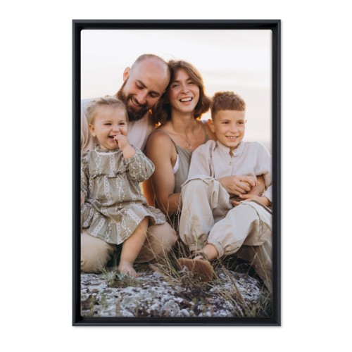 Framed Canvas 60 x 90 cm Black