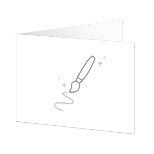 Faire-part rectangulaire 2 volets (14,3 cm x 10 cm)