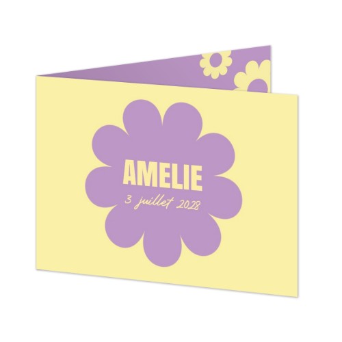 Daisy Shape Birth - Text Only