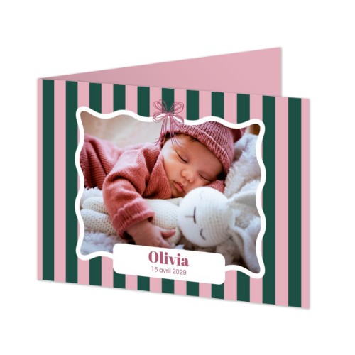 Funky Stripes Bow Birth