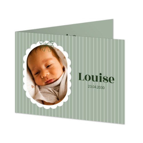 Geboortekaart Gevouwen Standaard (14,3 cm x 10 cm)