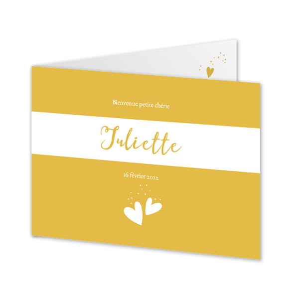 Faire-part rectangulaire 2 volets (14,3 cm x 10 cm) Faire-part rectangulaire 2 volets (14,3 cm x 10 cm)