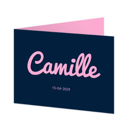 Faire-part rectangulaire 2 volets (14,3 cm x 10 cm)