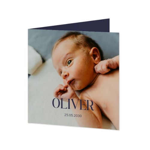 Elegant Text with Full Photo for Birth