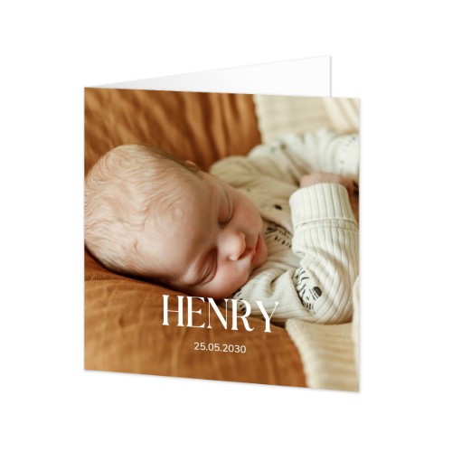Elegant Text with Full Photo for Birth