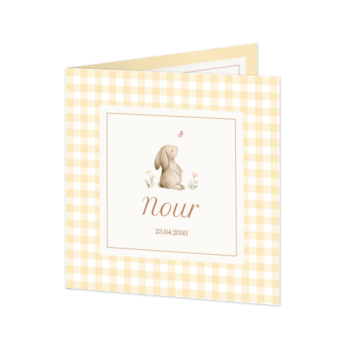 Faire-part carré 2 volets (14,3 cm x 14,3 cm) Faire-part carré 2 volets (14,3 cm x 14,3 cm)