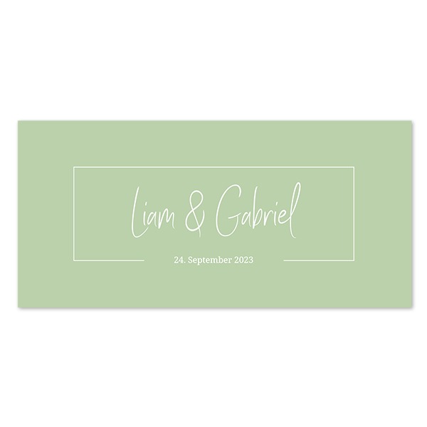 Geburtskarte Panorama Querformat (9,3 cm x 19,6 cm)