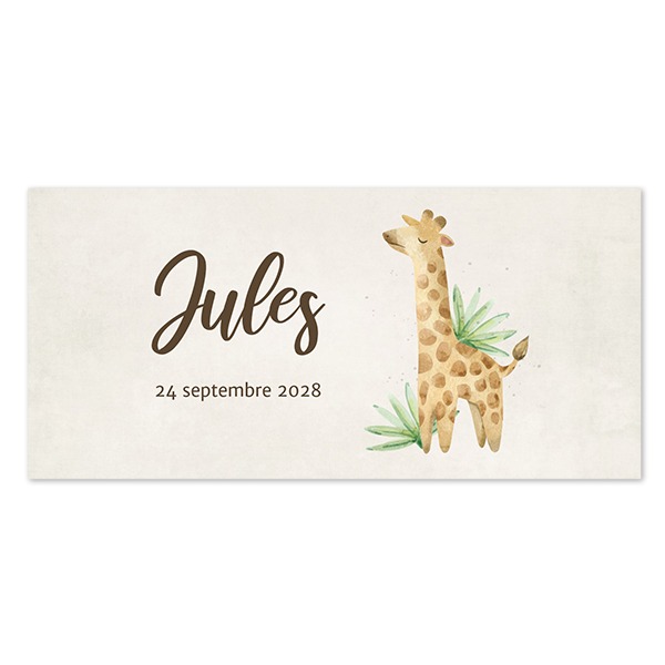 Faire-part panoramique horizontal (9,3 cm x 19,6 cm)