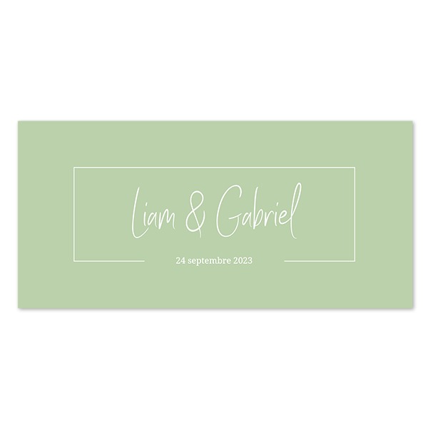 Faire-part panoramique horizontal (9,3 cm x 19,6 cm)