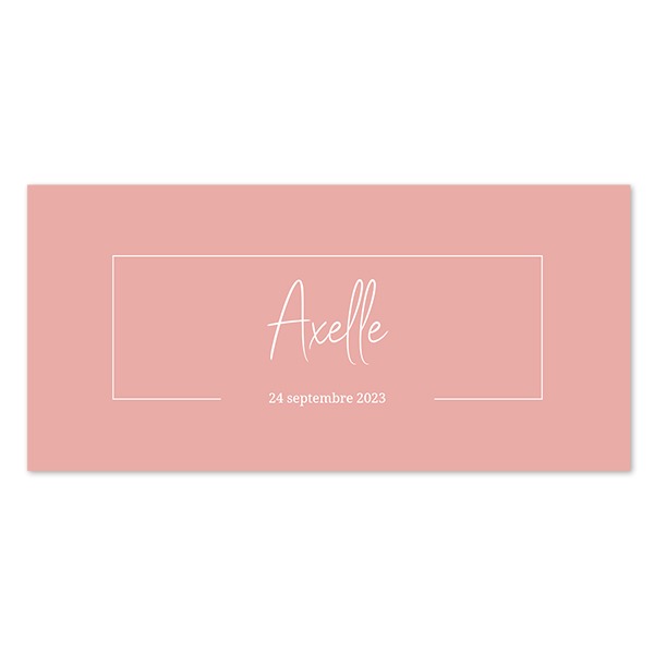 Faire-part panoramique horizontal (9,3 cm x 19,6 cm)