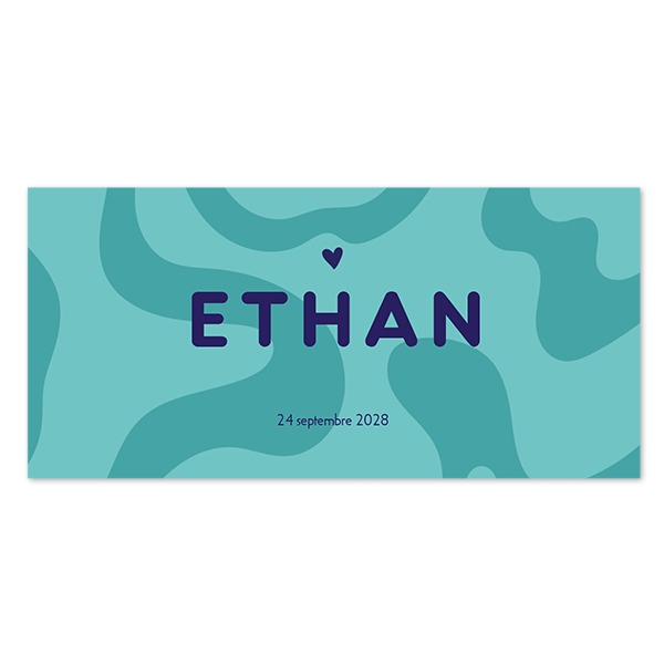 Faire-part panoramique horizontal (9,3 cm x 19,6 cm)