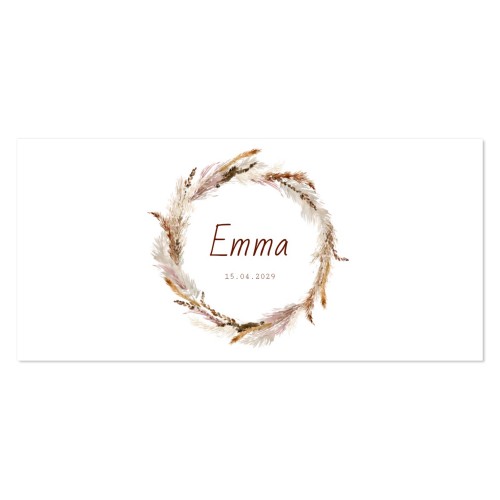 Geburtskarte Panorama Querformat (9,3 cm x 19,6 cm)