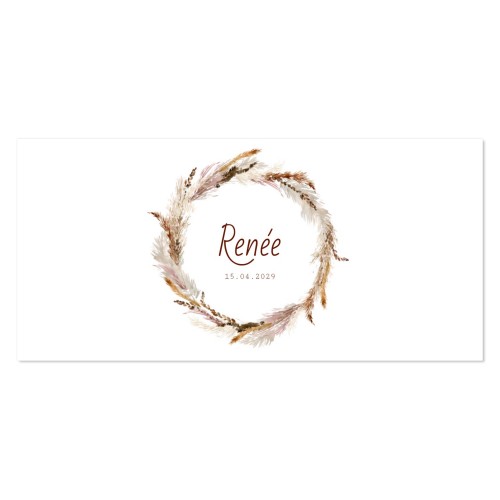 Geboortekaart Panorama Liggend (9,3 cm x 19,6 cm)