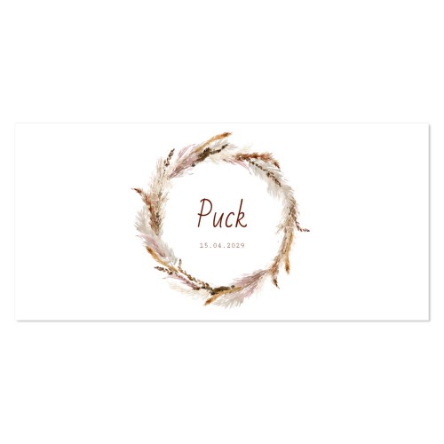 Geboortekaart Panorama Liggend (9,3 cm x 19,6 cm)