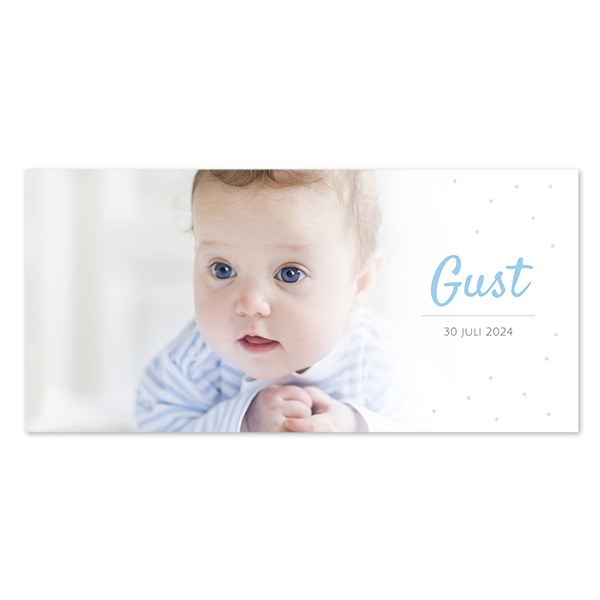 Geboortekaart Panorama Liggend (9,3 cm x 19,6 cm) Geboortekaart Panorama Liggend (9,3 cm x 19,6 cm)