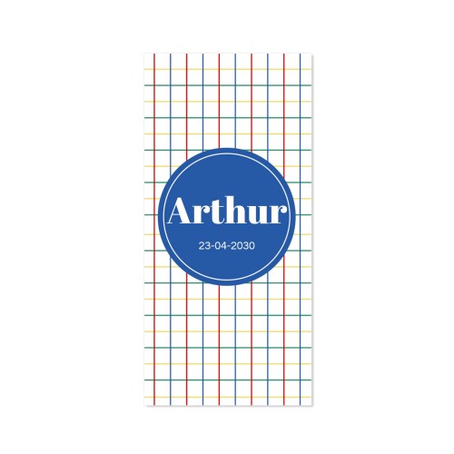 Colorful Grid Birth - Text Only