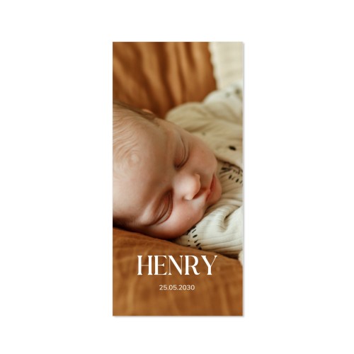 Geboortekaart Panorama Staand (19,6 cm x 9,3 cm)