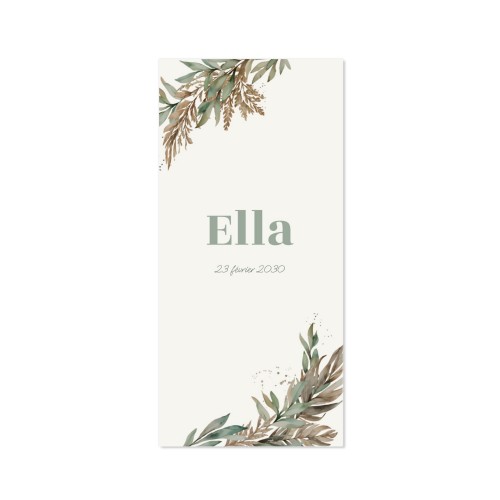 Faire part panoramique vertical (19,6 cm x 9,3 cm)