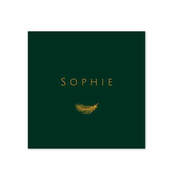 Geboortekaart Vierkant (14,3 cm x 14,3 cm)