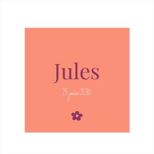 Colorful Flower Name Birth