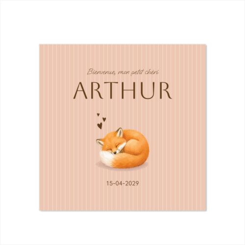 Faire-part carré (14,3 cm x 14,3 cm) Faire-part carré (14,3 cm x 14,3 cm)