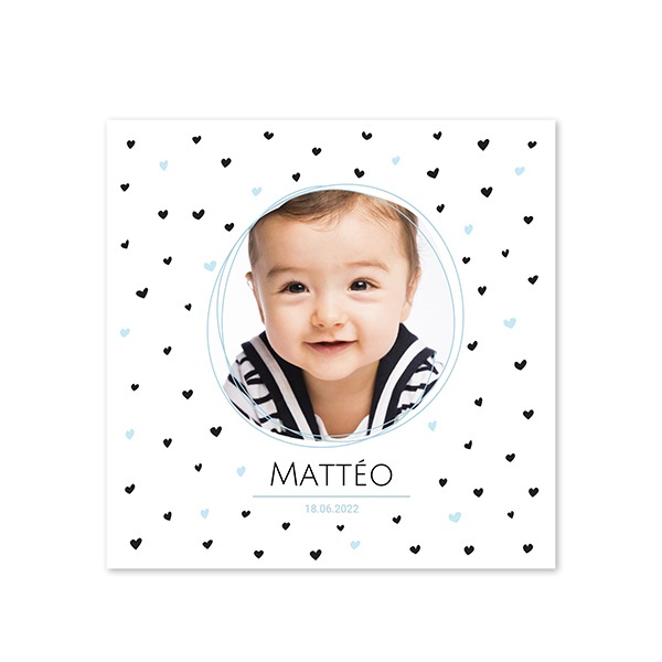 Faire-part carré (14,3 cm x 14,3 cm) Faire-part carré (14,3 cm x 14,3 cm)