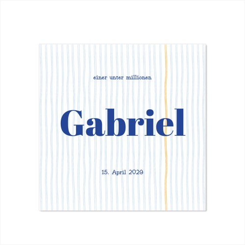 Geburtskarte Quadratisch (14,3 cm x 14,3 cm)