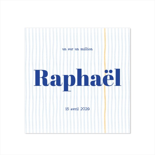 Faire-part carré (14,3 cm x 14,3 cm)