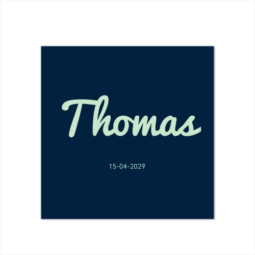 Faire-part carré (14,3 cm x 14,3 cm)