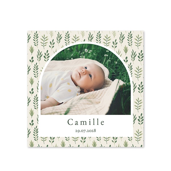 Faire-part carré (14,3 cm x 14,3 cm) Faire-part carré (14,3 cm x 14,3 cm)