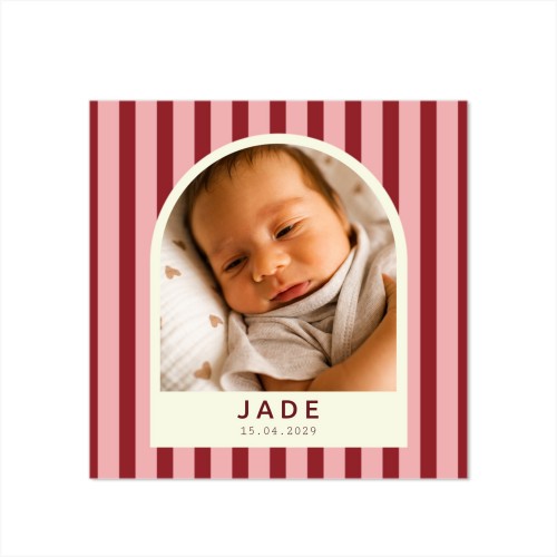 Faire-part carré (14,3 cm x 14,3 cm)