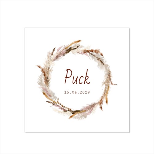 Geboortekaart Vierkant (14,3 cm x 14,3 cm)