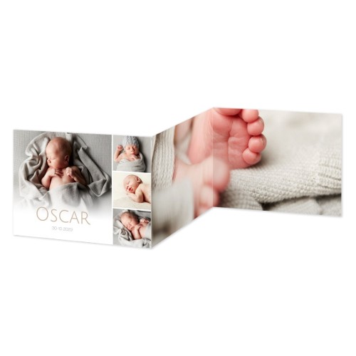 Dubbelgevouwen Kaart Liggend 14,3 x 10 cm