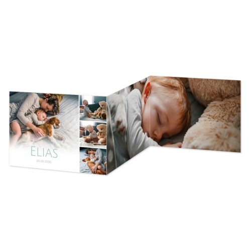 Faire-part 3 volets Paysage 14,3 x 10 cm