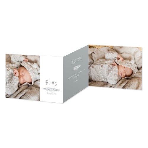 Faire-part 3 volets Paysage 14,3 x 10 cm