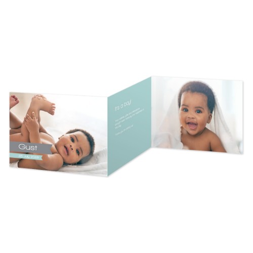 Doppelt gefaltete Grusskarte Querformat 14,3 x 10 cm