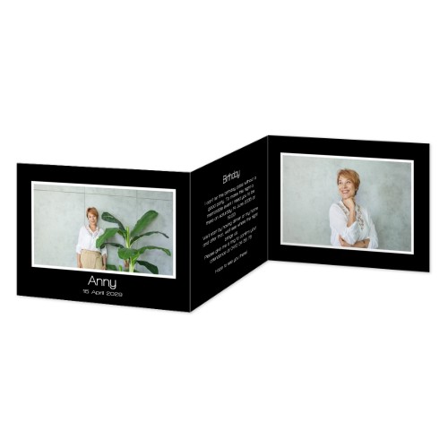 Double Folded Card Landscape 14,3 x 10 cm