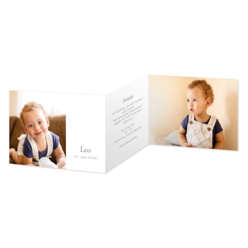 Doppelt gefaltete Grusskarte Querformat 14,3 x 10 cm