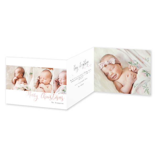 Faire-part 3 volets Paysage 14,3 x 10 cm