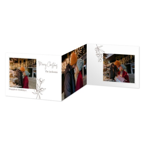 Dubbelgevouwen Kaart Liggend 14,3 x 10 cm